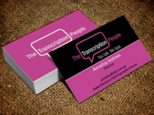 Business Card Design by Lanka Ama for The Transcription People Pty Ltd | Design: #9784081