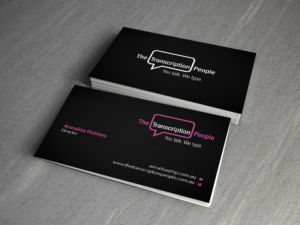 Business Card Design by Creations Box 2015 for The Transcription People Pty Ltd | Design: #9796093