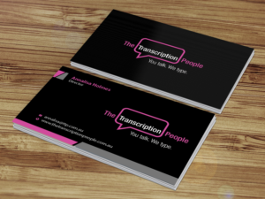 Business Card Design by Creations Box 2015 for The Transcription People Pty Ltd | Design: #9796096
