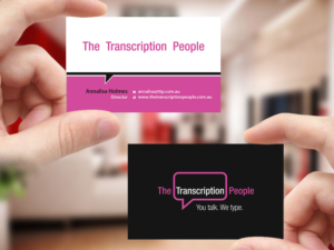 Business Card Design by Creations Box 2015 for The Transcription People Pty Ltd | Design: #9796098