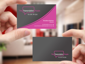 Business Card Design by Creations Box 2015 for The Transcription People Pty Ltd | Design: #9796103