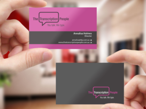 Business Card Design by Creations Box 2015 for The Transcription People Pty Ltd | Design: #9796107