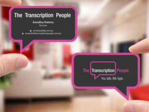 Business Card Design by Creations Box 2015 for The Transcription People Pty Ltd | Design: #9796112