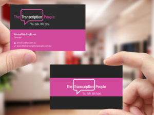 Business Card Design by Creations Box 2015 for The Transcription People Pty Ltd | Design: #9796118