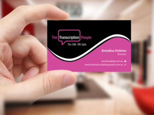 Business Card Design by Creations Box 2015 for The Transcription People Pty Ltd | Design: #9796121