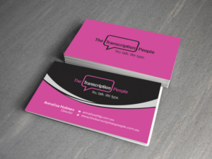 Business Card Design by Creations Box 2015 for The Transcription People Pty Ltd | Design: #9796122