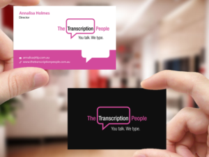 Business Card Design by Creations Box 2015 for The Transcription People Pty Ltd | Design: #9796128