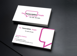 Business Card Design by Creations Box 2015 for The Transcription People Pty Ltd | Design: #9796132