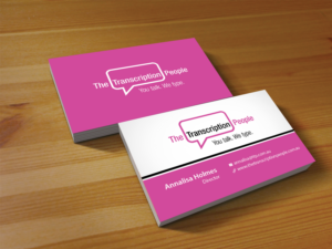Business Card Design by Creations Box 2015 for The Transcription People Pty Ltd | Design: #9796136
