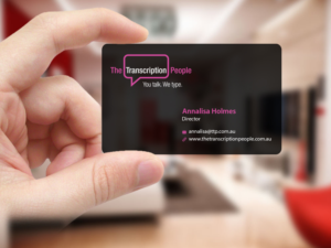 Design de Carte de Visite par Creations Box 2015 pour The Transcription People Pty Ltd | Design : #9796138