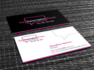 Business Card Design by Omee63 for The Transcription People Pty Ltd | Design: #9787933