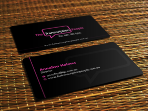 Business Card Design by Omee63 for The Transcription People Pty Ltd | Design: #9787936