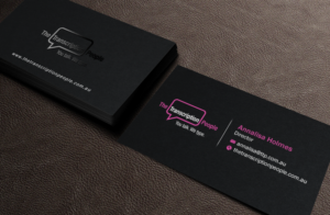Design de Carte de Visite par Brand aid pour The Transcription People Pty Ltd | Design : #9792375