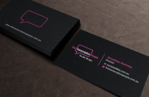 Business Card Design by Brand aid for The Transcription People Pty Ltd | Design: #9792379