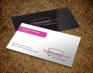 Business Card Design by Brand aid for The Transcription People Pty Ltd | Design: #9795241