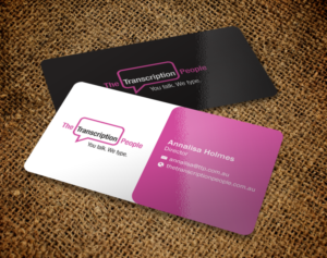 Business Card Design by Brand aid for The Transcription People Pty Ltd | Design: #9795243