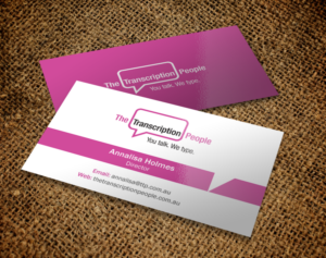 Business Card Design by Brand aid for The Transcription People Pty Ltd | Design: #9795248