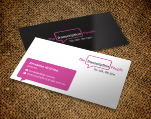 Business Card Design by Brand aid for The Transcription People Pty Ltd | Design: #9795251