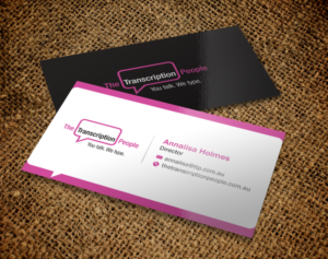 Business Card Design by Brand aid for The Transcription People Pty Ltd | Design: #9795253