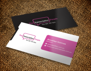 Business Card Design by Brand aid for The Transcription People Pty Ltd | Design: #9795254