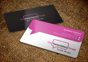 Business Card Design by chandrayaan.creative for The Transcription People Pty Ltd | Design: #9792184