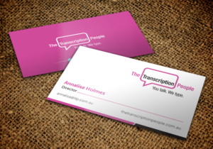 Business Card Design by chandrayaan.creative for The Transcription People Pty Ltd | Design: #9792188