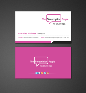 Business Card Design by chandrayaan.creative for The Transcription People Pty Ltd | Design: #9795099