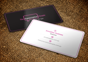Business Card Design by chandrayaan.creative for The Transcription People Pty Ltd | Design: #9795101