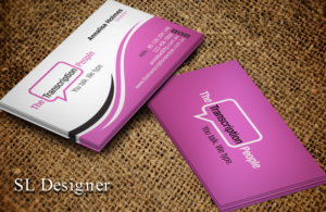 Business Card Design by SL Designer for The Transcription People Pty Ltd | Design: #9781296
