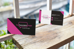 Design de Carte de Visite par isabel.paoli pour The Transcription People Pty Ltd | Design : #9784410