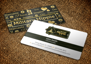 Business Card for Military Hippie-Eco Friendly Organic Clothing Brand | Business Card Design by chandrayaan.creative