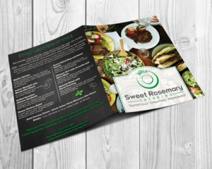 Diseño de Menú por Tomi and Edó para Sweet Rosemary Catering | Diseño: #9886732