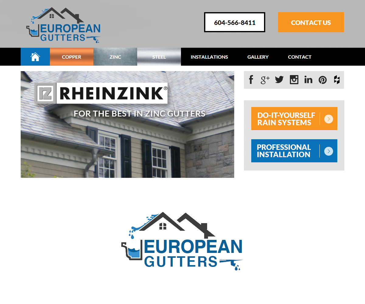 Logo Design by Navneet Singh for Precision Gutters LTD. | Design #9890939