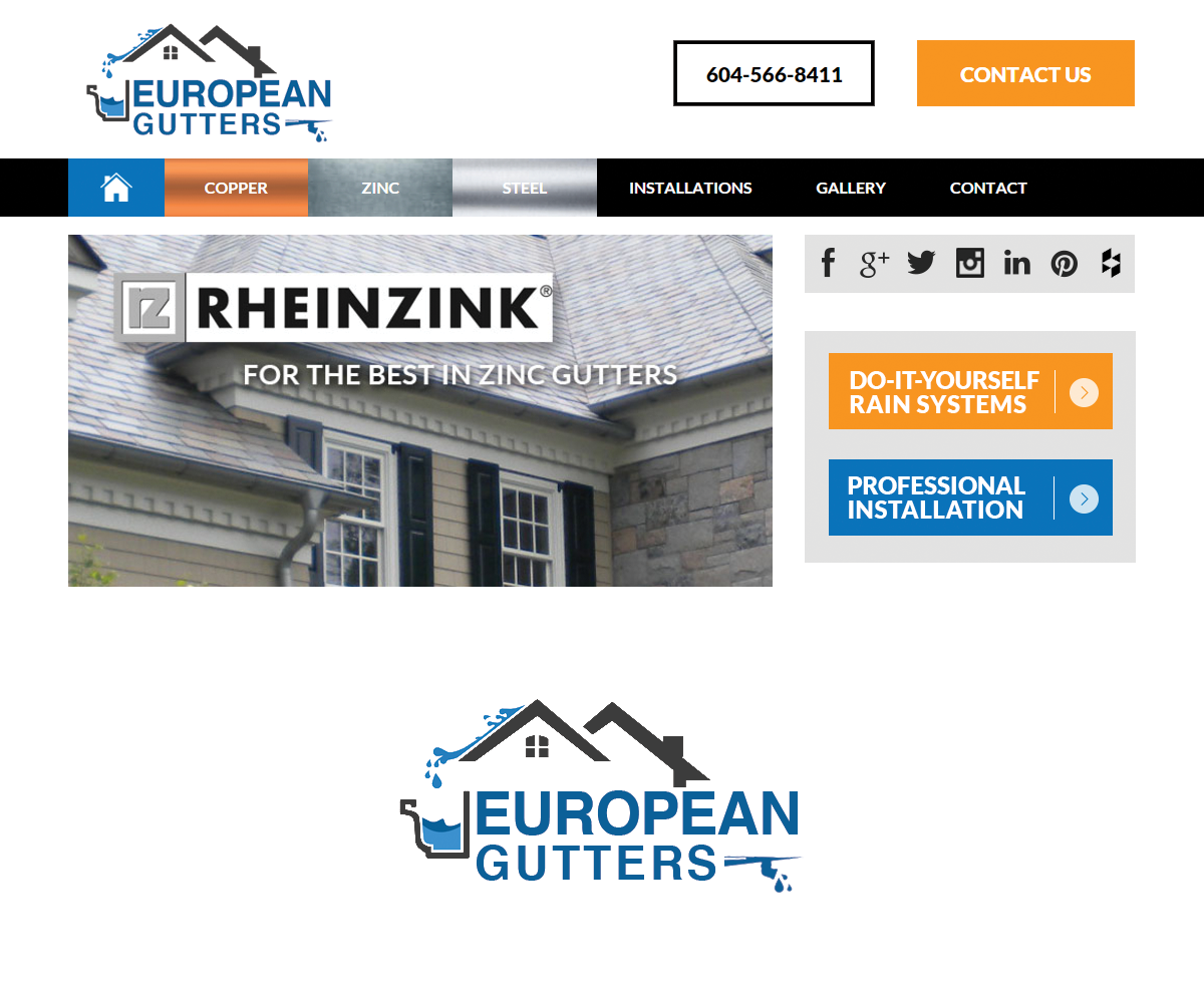 Logo Design by Navneet Singh for Precision Gutters LTD. | Design #9890940