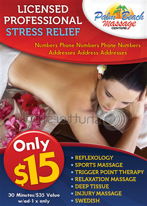 Massage Center New Ad | Diseño de Impresos por Ekanite