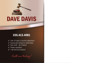LET ME HANDLE YOUR AUCTION NEEDS! | Design de Carte Postale par Jackie Morrison
