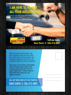LET ME HANDLE YOUR AUCTION NEEDS! | Design de Carte Postale par ecorokerz