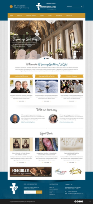 Web Design by pb for MarriageBuilding USA | Design: #9798564