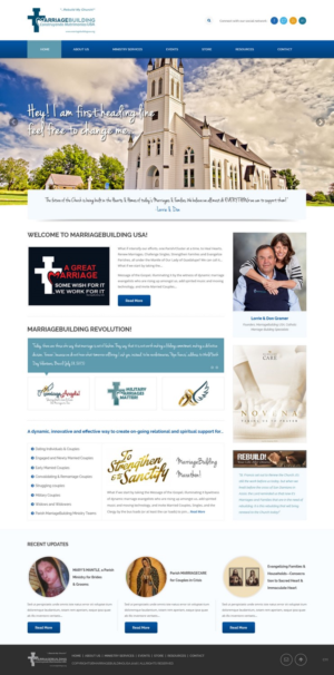 Web Design by pb for MarriageBuilding USA | Design: #9798565