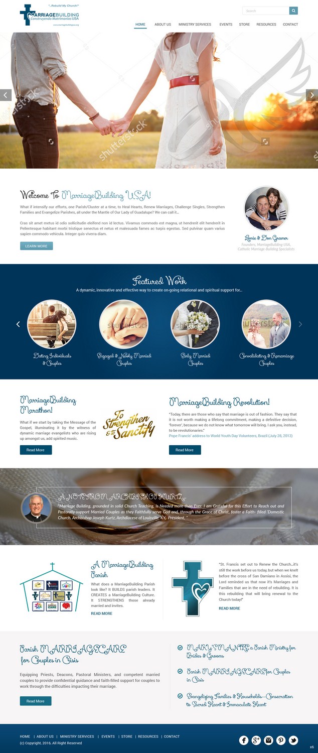 Web Design by pb for MarriageBuilding USA | Design #9804520