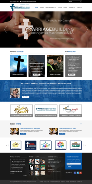 Web Design by Sbss for MarriageBuilding USA | Design: #9794352