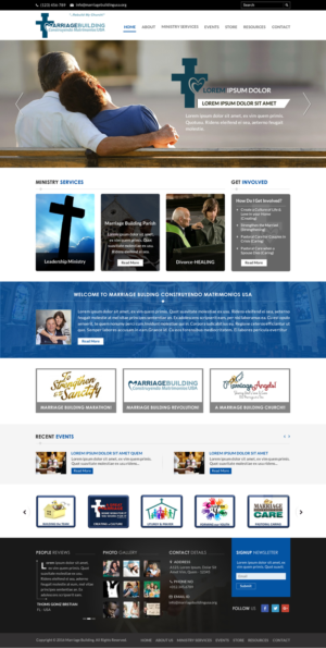 Web Design by Sbss for MarriageBuilding USA | Design: #9794353