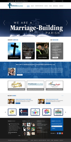 Web Design by Sbss for MarriageBuilding USA | Design: #9794355