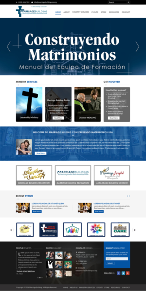 Web Design by Sbss for MarriageBuilding USA | Design: #9794356