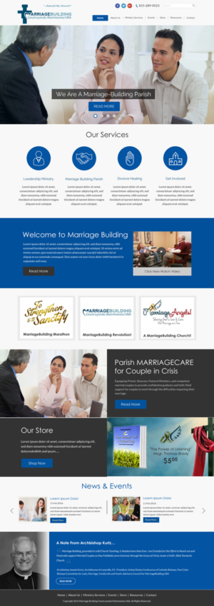 Web Design by Sbss for MarriageBuilding USA | Design: #9794359