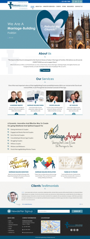 Web Design by Sbss for MarriageBuilding USA | Design: #9794361
