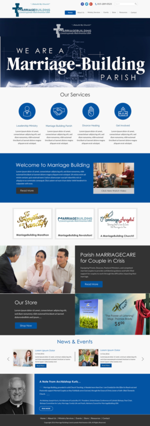 Web Design by Sbss for MarriageBuilding USA | Design: #9794363