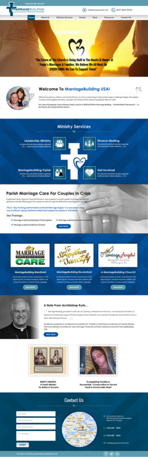 Web Design by Sbss for MarriageBuilding USA | Design: #9794366