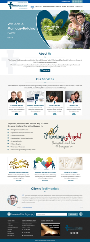 Web Design by Sbss for MarriageBuilding USA | Design: #9862158