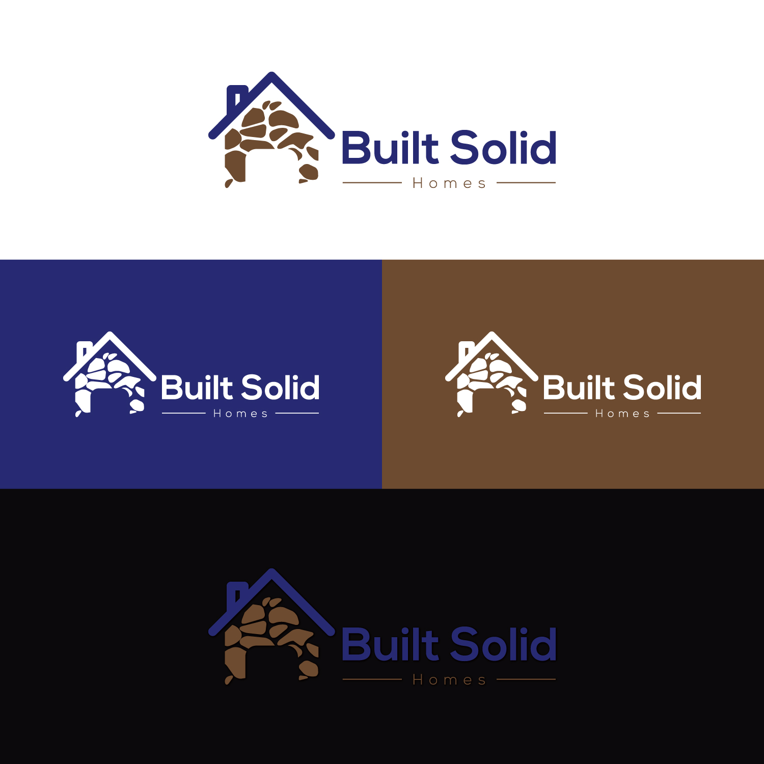 Diseño de Logo por Cut N Cue Media Solutions para Built Solid Homes | Diseño #9801042